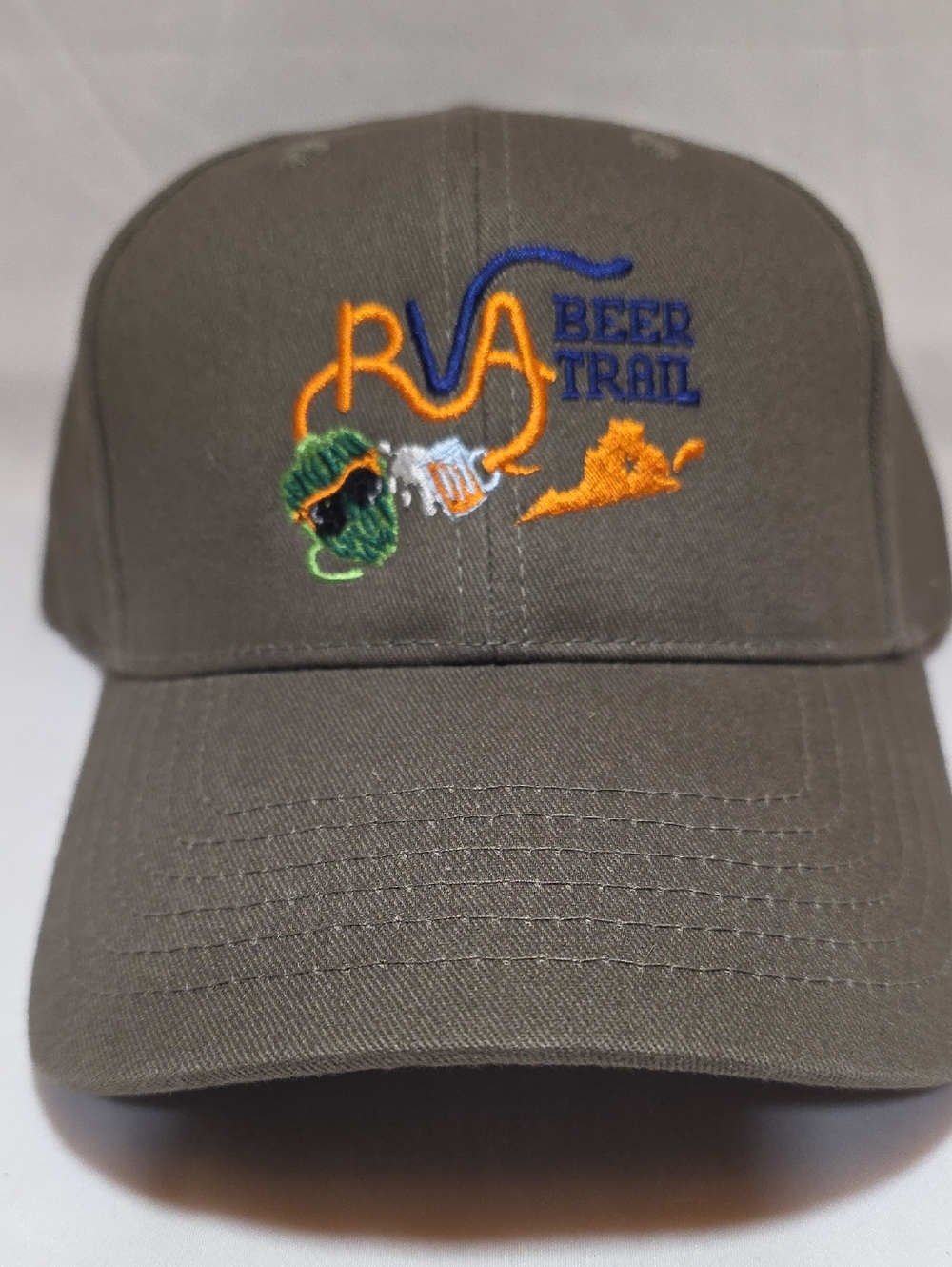 Fahrenheit Olive Green "RVA Beer Trail" Embroidered Baseball Cap